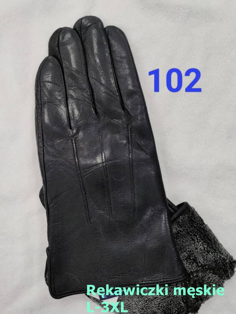 Rękawiczki skórzane damskie Roz L-3XL, 1 kolor Paczka 10 szt